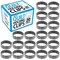 Impresa Sewing & Quilting Supplies Quilt Clips - 1 in Tall x 3 in Dia, 20-Pack, Gray Plastic - Machine Quilting Clips & Clamps - Large Plastic Quilt Rings & Frame Roll Clamps